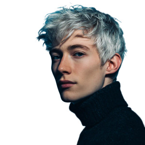 Silver-Haired Youth Vinyl Car Decal Sticker – Waterproof & UV-Resistant 3.4133333333333336" Silver-Haired Youth Vinyl Car Decal Sticker – Waterproof & UV-Resistant 3.4133333333333336"