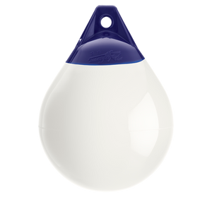 High-Visibility 14-1/2 Inch White Mooring Buoy | For Boats 30-40 ft | Even Wall Thickness High-Visibility 14-1/2 Inch White Mooring Buoy | For Boats 30-40 ft | Even Wall Thickness