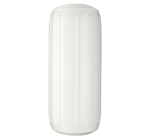 Polyform Boat Fender | HTM-2 White Ribbed Cylinder For 25-30ft Boats | PVC Single Polyform Boat Fender | HTM-2 White Ribbed Cylinder For 25-30ft Boats | PVC Single