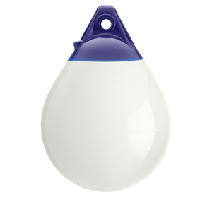 Polyform Mooring Buoy | A-0 White w/Bar Code | Strong PVC | Boat Up to 15ft | High-Visibility Polyform Mooring Buoy | A-0 White w/Bar Code | Strong PVC | Boat Up to 15ft | High-Visibility