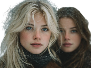 Scandinavian Women Vinyl Car Decal Sticker – Waterproof & UV-Resistant 6.1866666666666665"