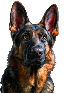 German Shepherd Portrait V4 Vinyl Car Decal Sticker – Waterproof & UV-Resistant 8.213333333333333" German Shepherd Portrait V4 Vinyl Car Decal Sticker – Waterproof & UV-Resistant 8.213333333333333"