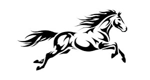 Jumping Horse Tattoo Vinyl Car Decal Sticker – Waterproof & UV-Resistant 5.333333333333333"