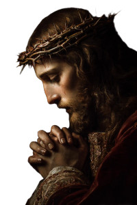 Praying Jesus V8 Vinyl Car Decal Sticker – Waterproof & UV-Resistant 8.96"