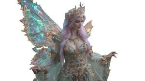 Fairy Queen V3 Vinyl Car Decal Sticker – Waterproof & UV-Resistant 2.72"