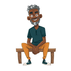 Nigerian Storyteller Father Vinyl Car Decal Sticker – Waterproof & UV-Resistant 6.826666666666667"