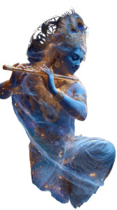 Cosmic Lord Krishna V2 Vinyl Car Decal Sticker – Waterproof & UV-Resistant 9.706666666666667"