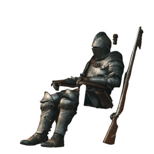 Black Knight Relaxing Vinyl Car Decal Sticker – Waterproof & UV-Resistant 3.4133333333333336"