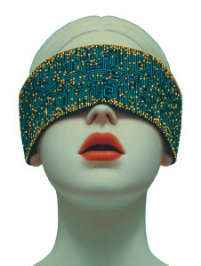 Blindfolded Humanoid Chipset Vinyl Car Decal Sticker – Waterproof & UV-Resistant 4.1066666666666665"