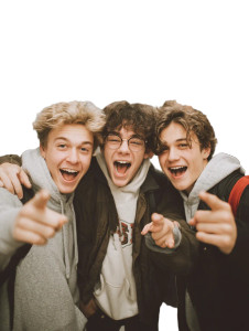 Laughing Teen Boys Vinyl Car Decal Sticker – Waterproof & UV-Resistant 8.213333333333333" Laughing Teen Boys Vinyl Car Decal Sticker – Waterproof & UV-Resistant 8.213333333333333"