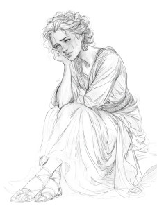 Sad Queen Penelope Vinyl Car Decal Sticker – Waterproof & UV-Resistant 8.213333333333333"