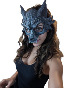 Werewolf Mask Woman Vinyl Car Decal Sticker – Waterproof & UV-Resistant 8.213333333333333"