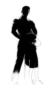 Confident Father Silhouette V2 Vinyl Car Decal Sticker – Waterproof & UV-Resistant 4.8533333333333335"