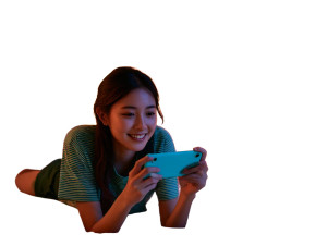 Korean Girl Relaxing V2 Vinyl Car Decal Sticker – Waterproof & UV-Resistant 6.1866666666666665"
