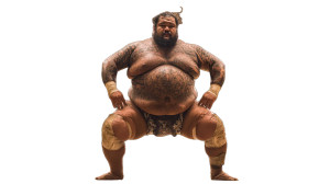 Chubby Sumo Wrestler V3 Vinyl Car Decal Sticker – Waterproof & UV-Resistant 5.4
