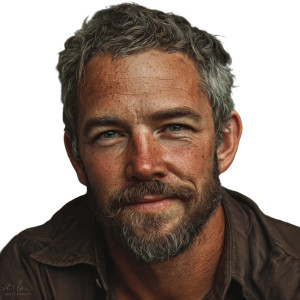 Australian Man Smiling Vinyl Car Decal Sticker – Waterproof & UV-Resistant 3.4133333333333336"