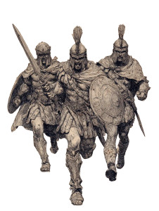 Roman Gladiators Advance Vinyl Car Decal Sticker – Waterproof & UV-Resistant 8.213333333333333"