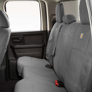 Carhartt Tough Seat Cover | Custom Fit 40/20/40 Split Bench | Duck Weave Fabric | Gravel Carhartt Tough Seat Cover | Custom Fit 40/20/40 Split Bench | Duck Weave Fabric | Gravel