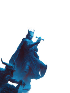 King Vs Demons Vinyl Car Decal Sticker – Waterproof & UV-Resistant 8.213333333333333"