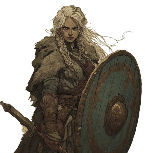 Norse Shield Maiden Vinyl Car Decal Sticker – Waterproof & UV-Resistant 3.4133333333333336" Norse Shield Maiden Vinyl Car Decal Sticker – Waterproof & UV-Resistant 3.4133333333333336"