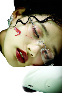 Surreal Japanese Topmodel Vinyl Car Decal Sticker – Waterproof & UV-Resistant 8.96"