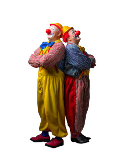 Happy Clowns Duo Vinyl Car Decal Sticker – Waterproof & UV-Resistant 8.0" Happy Clowns Duo Vinyl Car Decal Sticker – Waterproof & UV-Resistant 8.0"