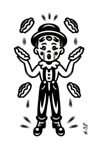 Clown Tattoo Flash Vinyl Car Decal Sticker – Waterproof & UV-Resistant 8.96"