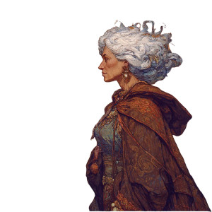 Medieval Hedge Witch Vinyl Car Decal Sticker – Waterproof & UV-Resistant 3.4133333333333336"