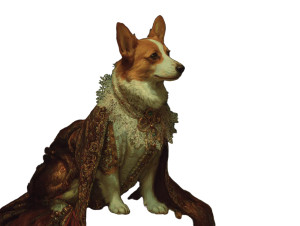 Renaissance Corgi Vinyl Car Decal Sticker – Waterproof & UV-Resistant 6.1866666666666665"