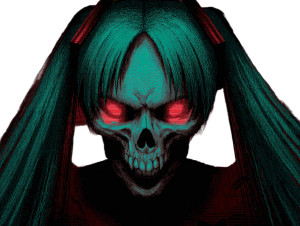 Evil Skull Miku Vinyl Car Decal Sticker – Waterproof & UV-Resistant 3.0933333333333333" Evil Skull Miku Vinyl Car Decal Sticker – Waterproof & UV-Resistant 3.0933333333333333"