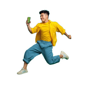 Dynamic Young Man Vinyl Car Decal Sticker – Waterproof & UV-Resistant 6.826666666666667"