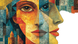 Two-Faced Woman V2 Vinyl Car Decal Sticker – Waterproof & UV-Resistant 5.4