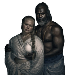 Tribal Couple Contrast Vinyl Car Decal Sticker – Waterproof & UV-Resistant 6.826666666666667"