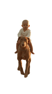 Baby On Dog Vinyl Car Decal Sticker – Waterproof & UV-Resistant 9.706666666666667" Baby On Dog Vinyl Car Decal Sticker – Waterproof & UV-Resistant 9.706666666666667"