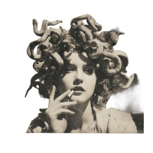Vintage Polaroid Medusa Vinyl Car Decal Sticker – Waterproof & UV-Resistant 6.826666666666667"