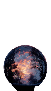 Sky Snow Globe Vinyl Car Decal Sticker – Waterproof & UV-Resistant 9.706666666666667"