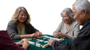 Mahjong Gathering Vinyl Car Decal Sticker – Waterproof & UV-Resistant 5.4