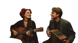 Spanish Musicians Performing Vinyl Car Decal Sticker – Waterproof & UV-Resistant 5.4
