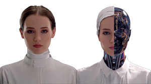 Ai Robot Face V2 Vinyl Car Decal Sticker – Waterproof & UV-Resistant 2.72"