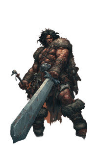 Barbarian Hero Vinyl Car Decal Sticker – Waterproof & UV-Resistant 8.96"