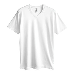 White V-Neck T-Shirt Vinyl Car Decal Sticker – Waterproof & UV-Resistant 6.826666666666667"