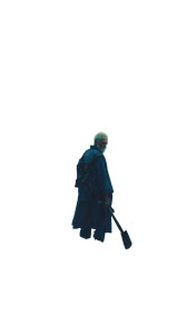 Solemn Raincoat Man Vinyl Car Decal Sticker – Waterproof & UV-Resistant 4.8533333333333335"