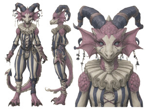 Clownpunk Dragon Design Vinyl Car Decal Sticker – Waterproof & UV-Resistant 6.1866666666666665"