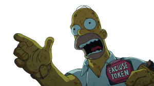 Excuse Token Exchange Vinyl Car Decal Sticker – Waterproof & UV-Resistant 2.72"