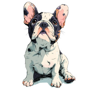 Cartoon French Bulldog V3 Vinyl Car Decal Sticker – Waterproof & UV-Resistant 6.826666666666667"