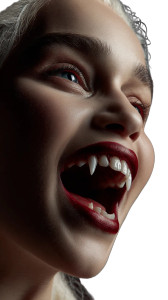 Vampire Daenerys Portrait Vinyl Car Decal Sticker – Waterproof & UV-Resistant 4.8533333333333335"