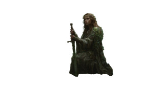 Mystical Druid Woman V2 Vinyl Car Decal Sticker – Waterproof & UV-Resistant 5.4