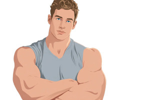 Athletic Man Kitchen Vinyl Car Decal Sticker – Waterproof & UV-Resistant 2.986666666666667"