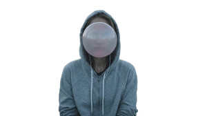 Bubblegum Head Woman Vinyl Car Decal Sticker – Waterproof & UV-Resistant 5.4