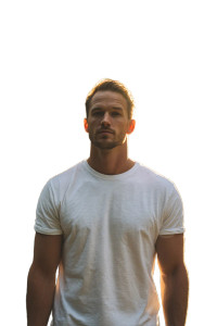 Man In Forest V3 Vinyl Car Decal Sticker – Waterproof & UV-Resistant 8.96"